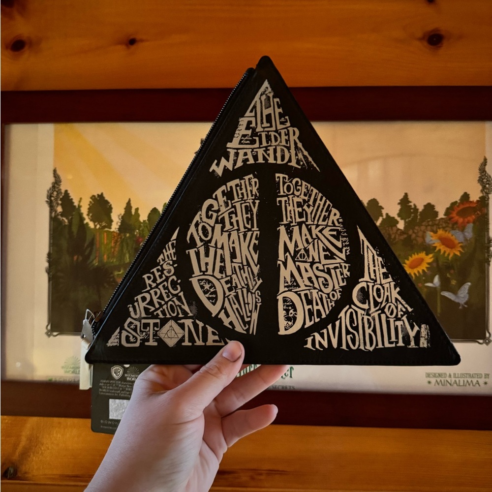 Bioworld Harry Potter Deathly Hallows Pouch Bag Triangle NEW WITH TAGS